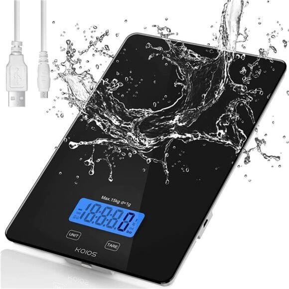 Food Scale, 33lb/15Kg Digital Kitchen Scale for Food Ounces and Grams